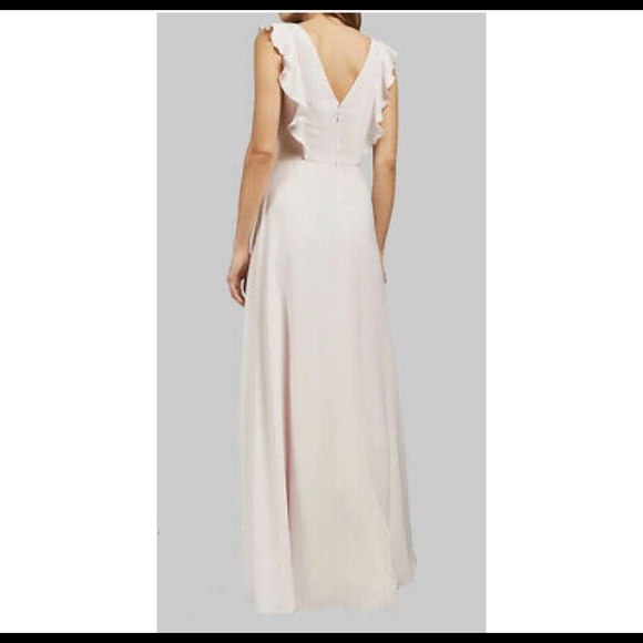 Ted Baker Dresses & Skirts - Ted Baker Ardenia Waterfall Ruffle Gown Nude SZ 4 US SIZE 12  ($395) NudePink